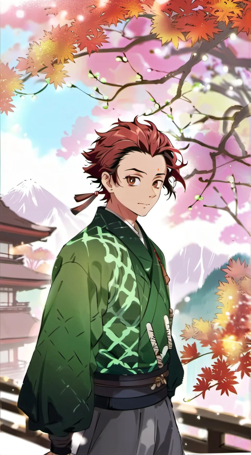 ai character: ~*Tanjiro Kamado+~ background