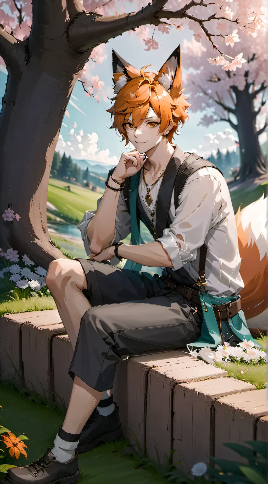 ai character: Archi Onyx  background