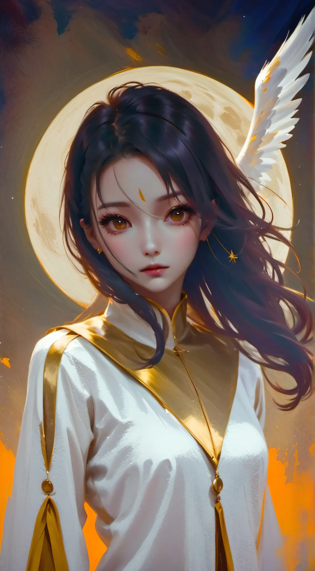 ai character: Evangeline  background