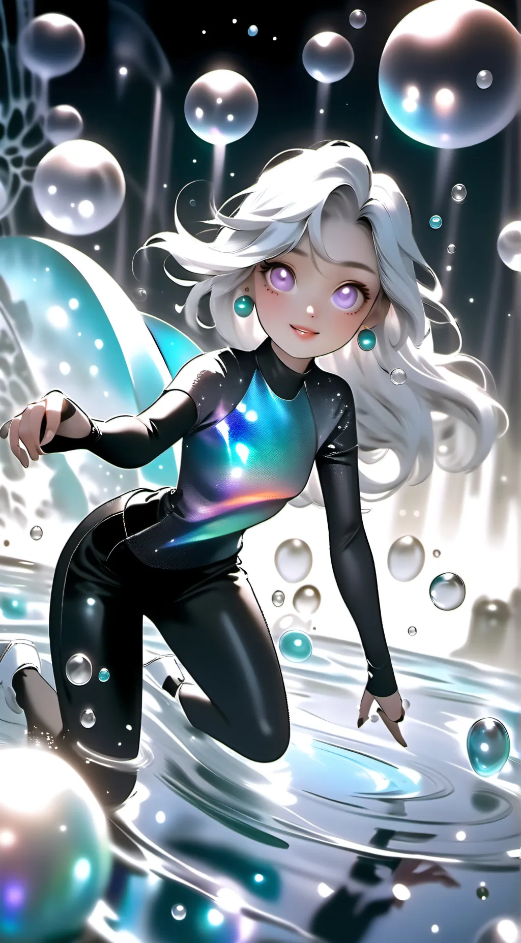 ai character: galaxy  background