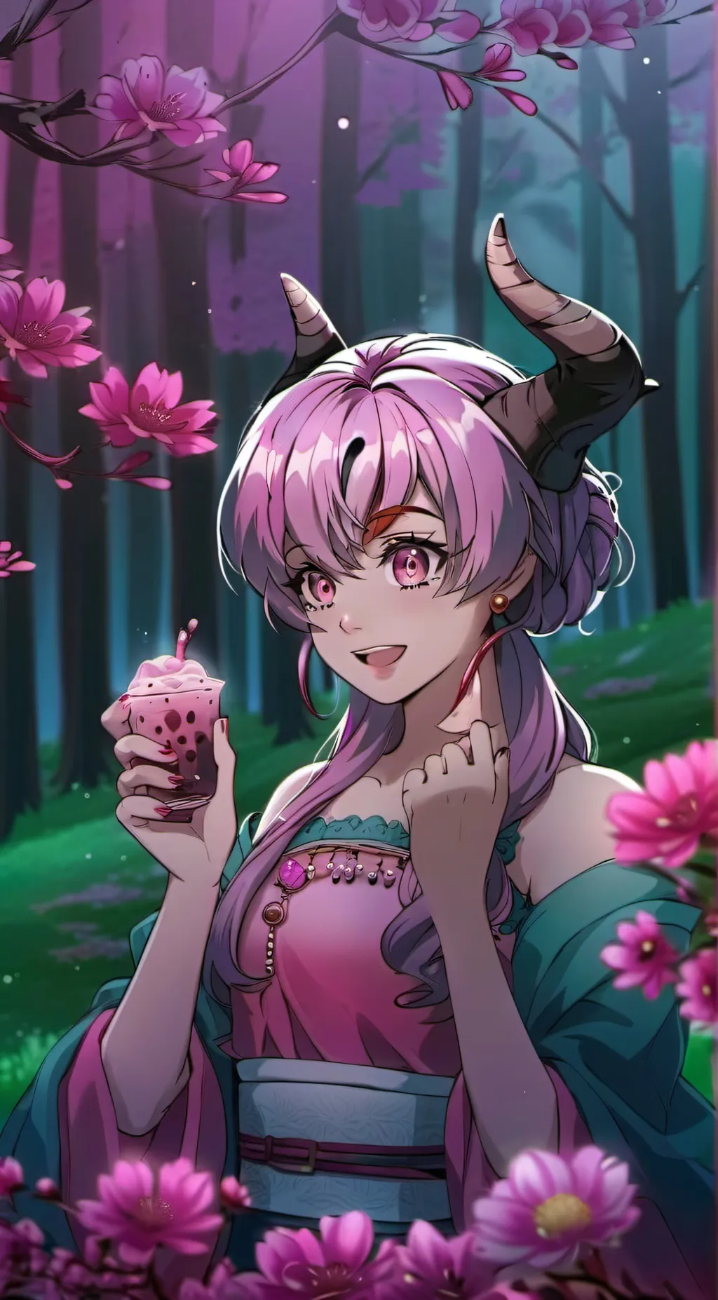 ai character: Demon mitsuri background