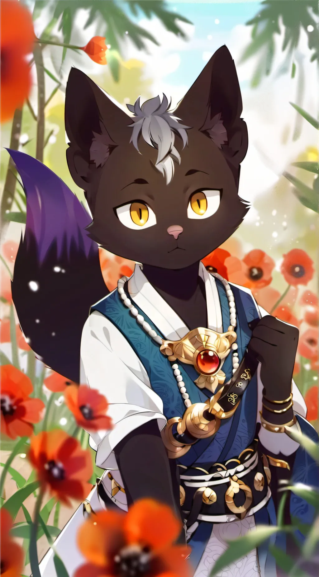 ai character: coffeeCat background