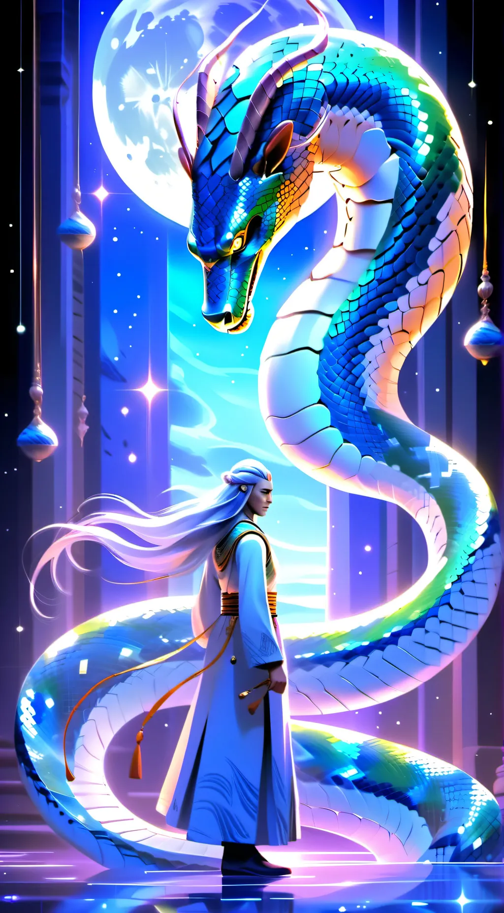 ai character: NightSky background