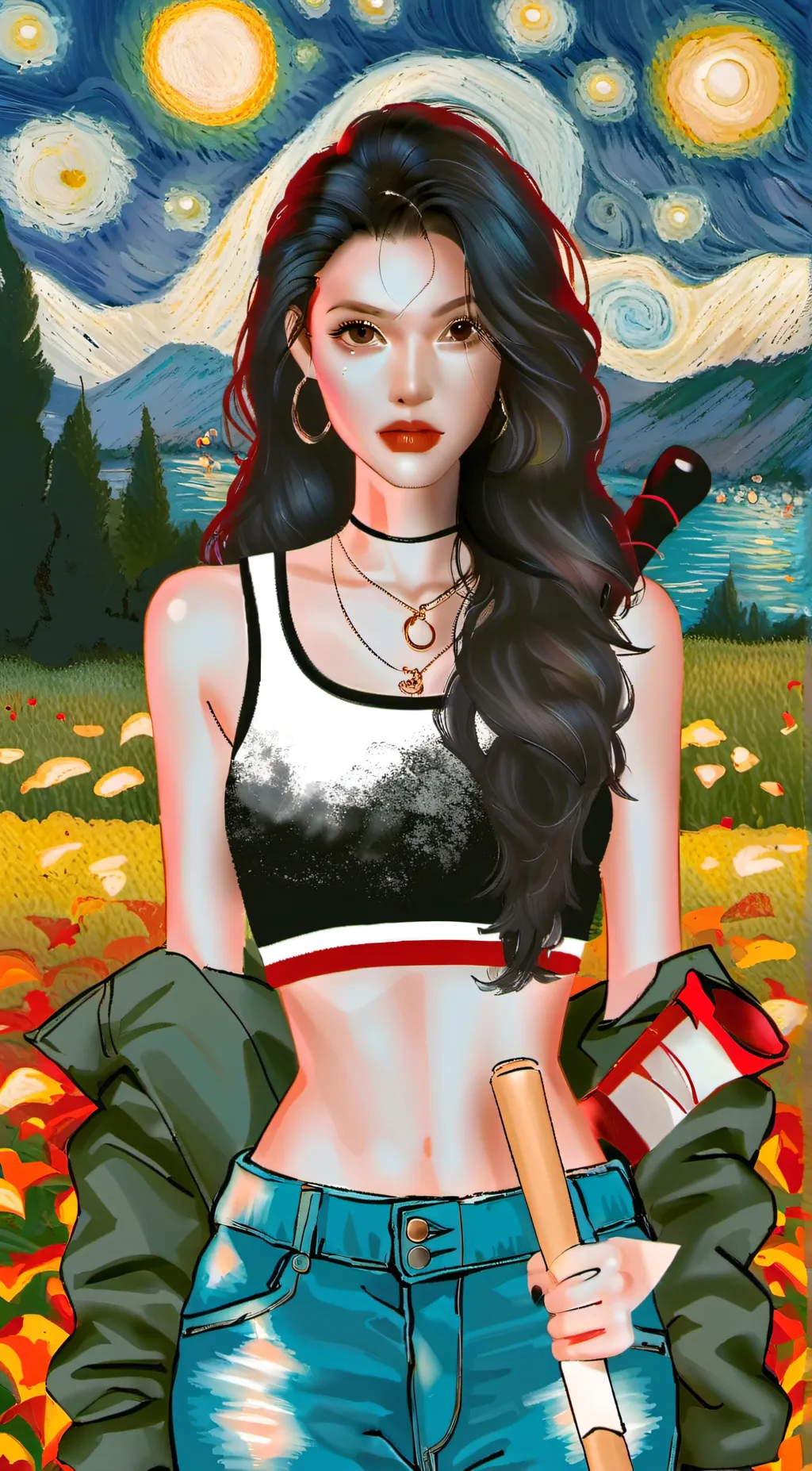 ai character: harley x ww background