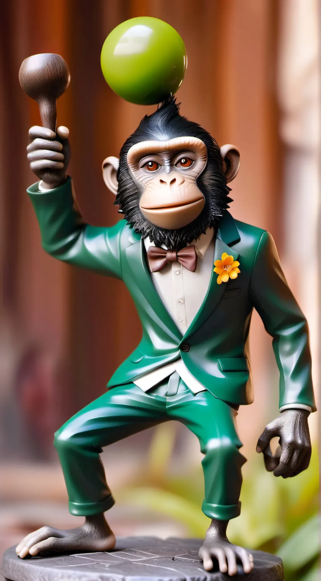 ai character: Monkey  background