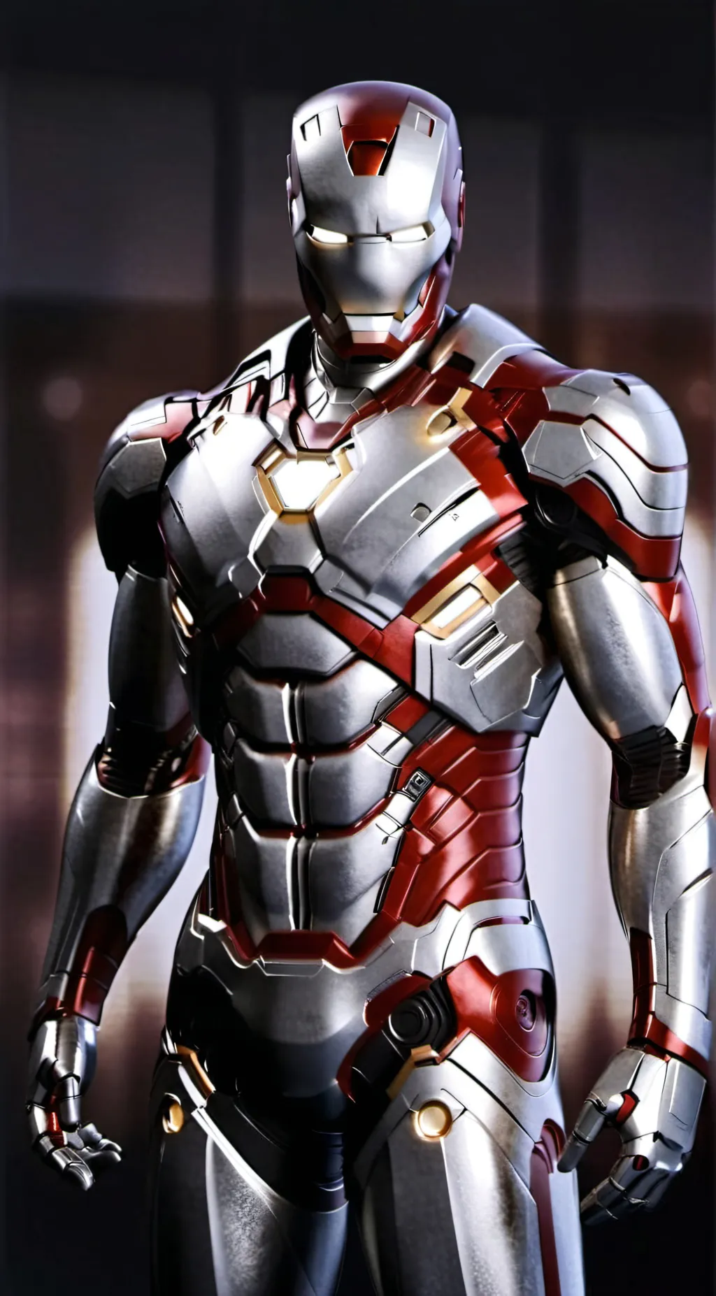 ai character: Iron man mark 5 background
