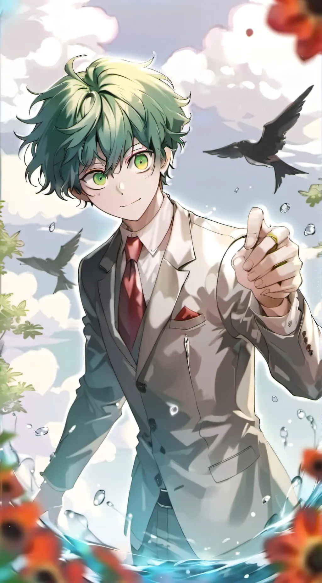 ai character: Deku background
