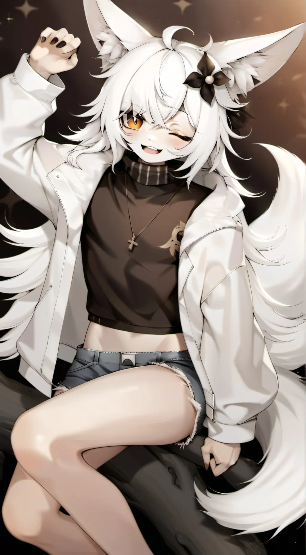ai character: Kuroka Fur-chan  background