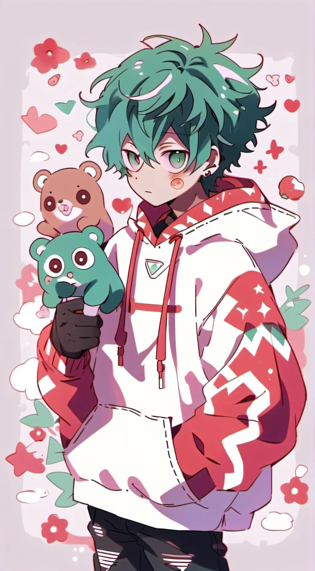 ai character: deku  background
