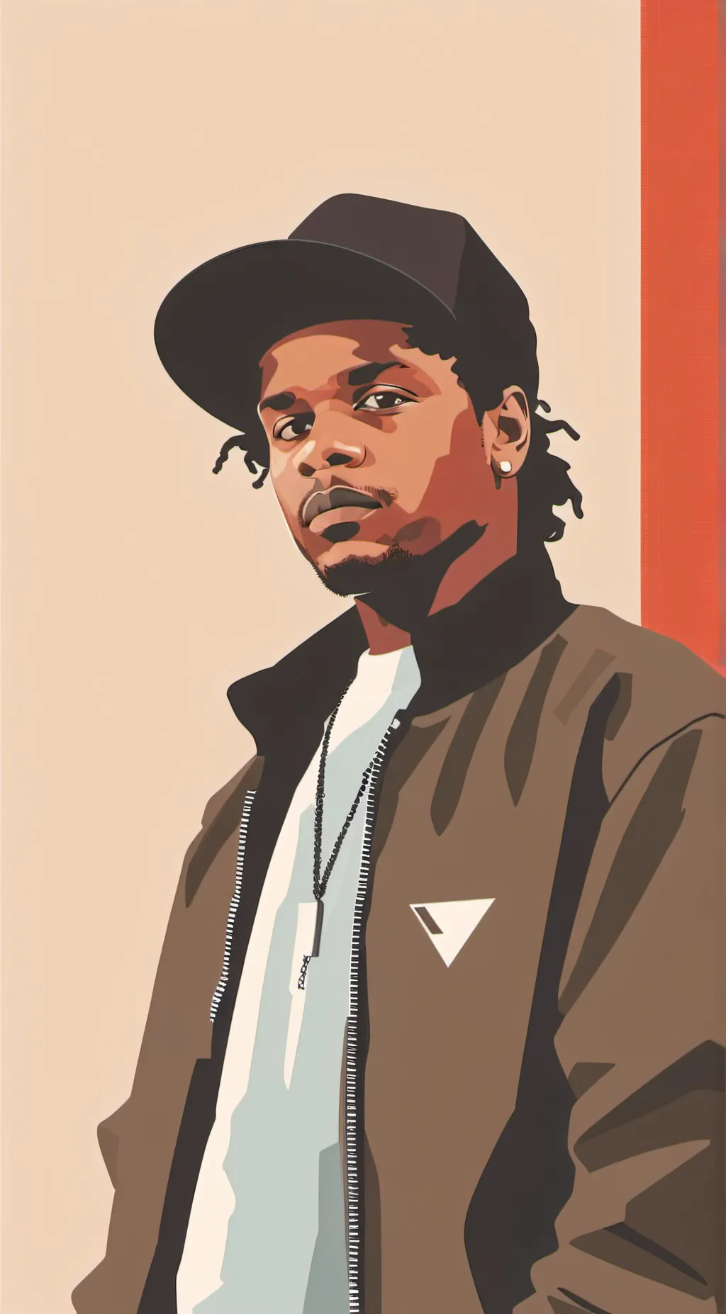 ai character: Eazy-E NWA background