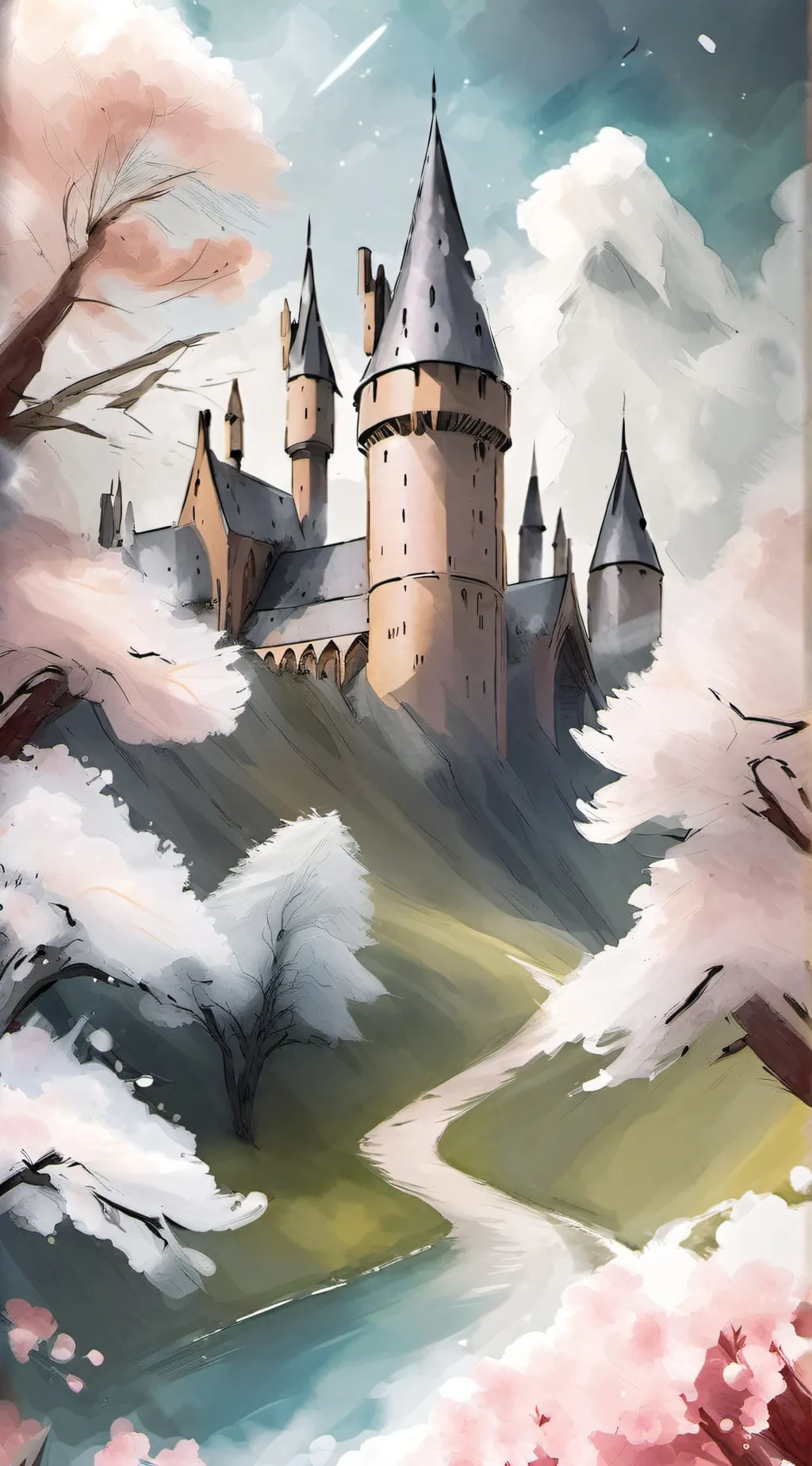 ai character: Hogwarts twist background