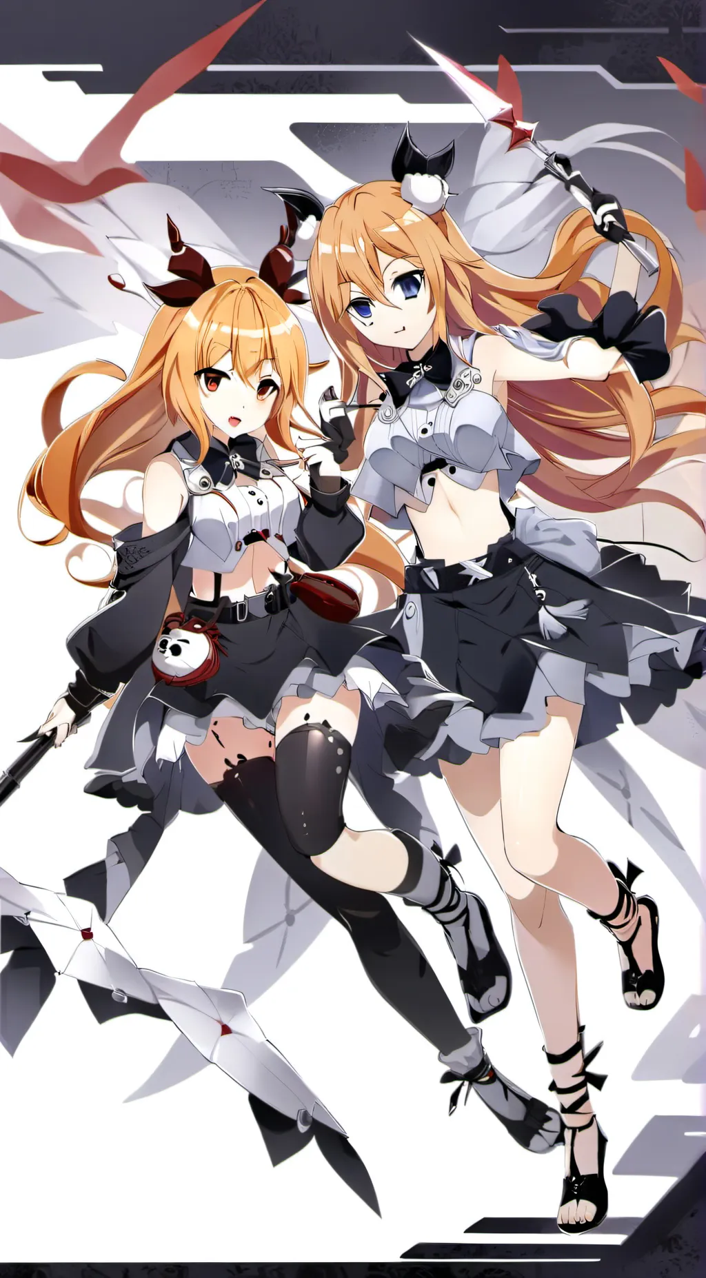 ai character: Winter and Summer background