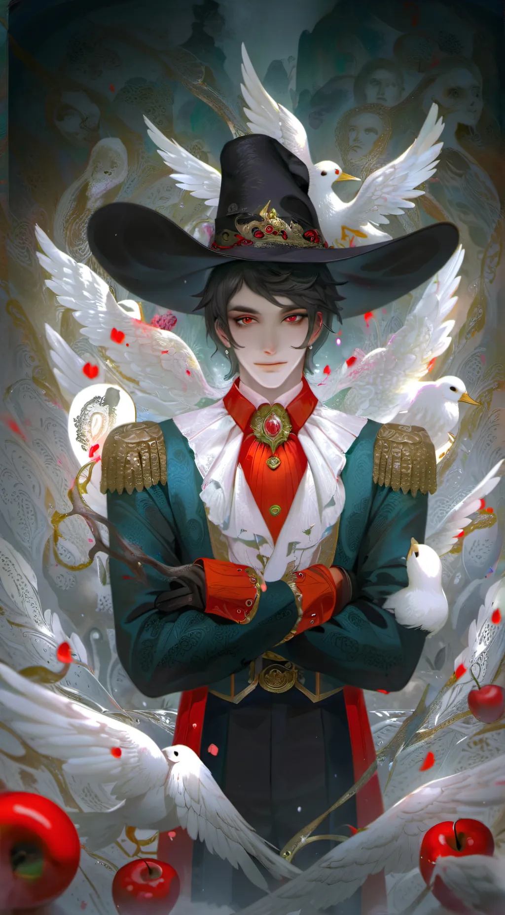 ai character: Lucifer. background