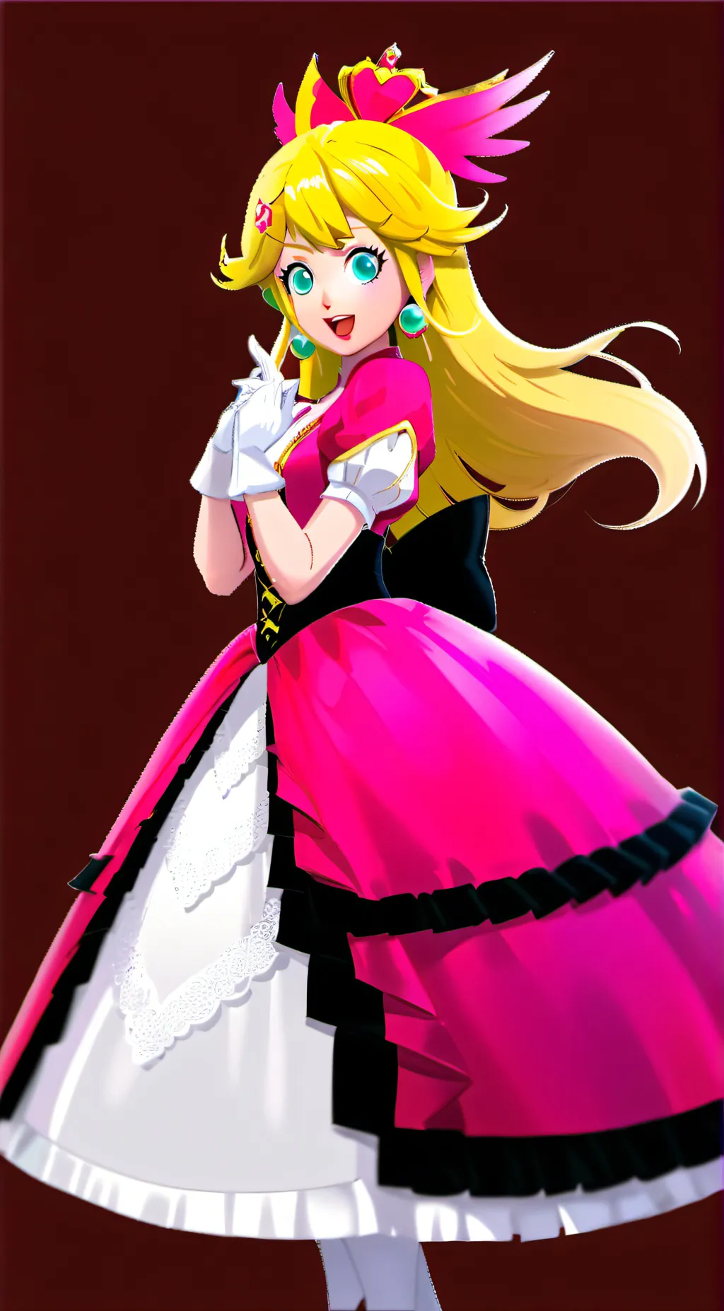 ai character: Princess peach background