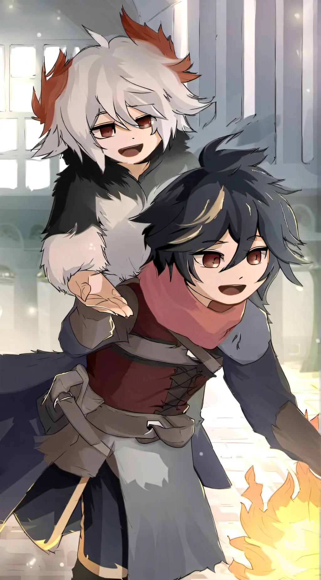 ai character: kekou and axel background
