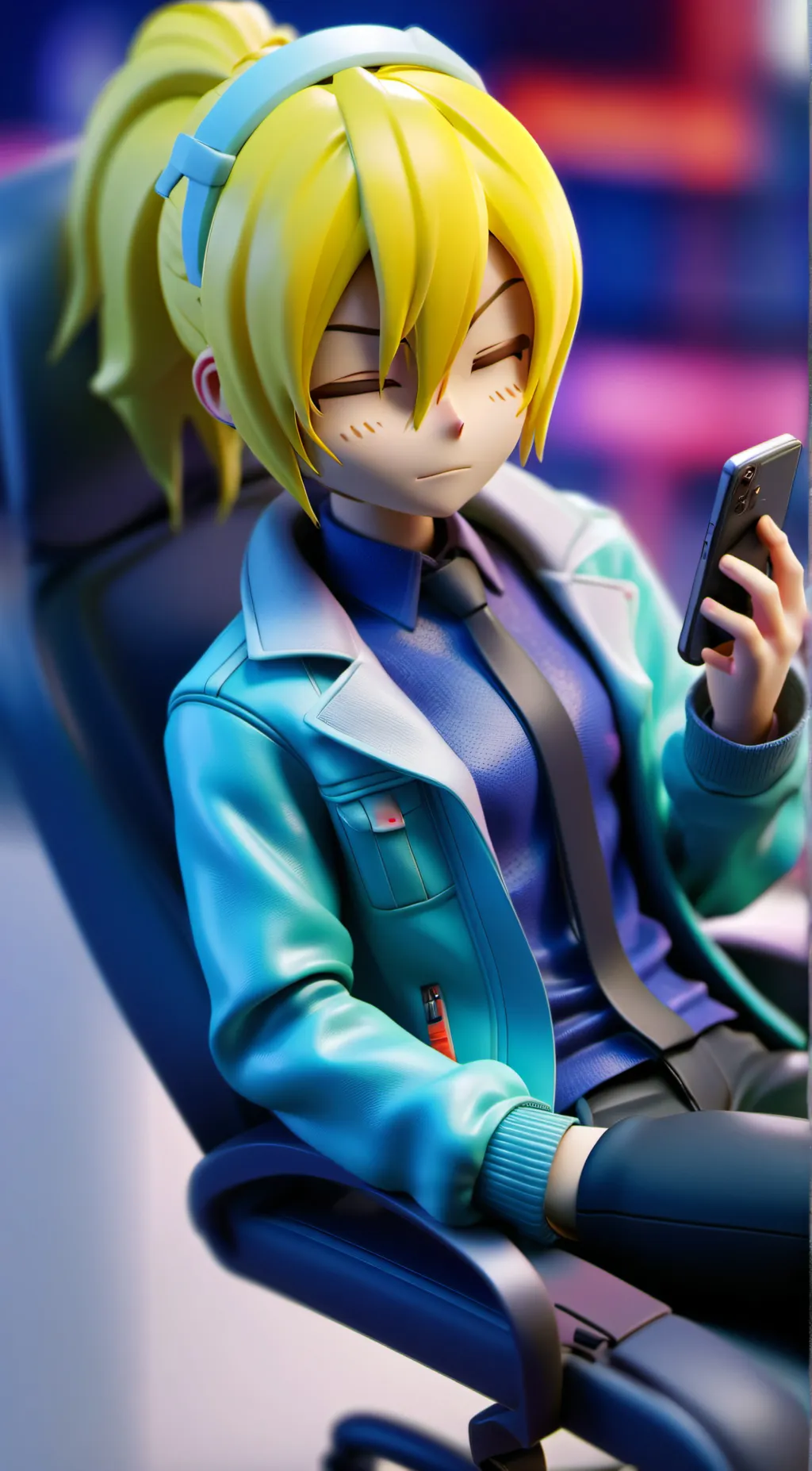 ai character: Neru  background