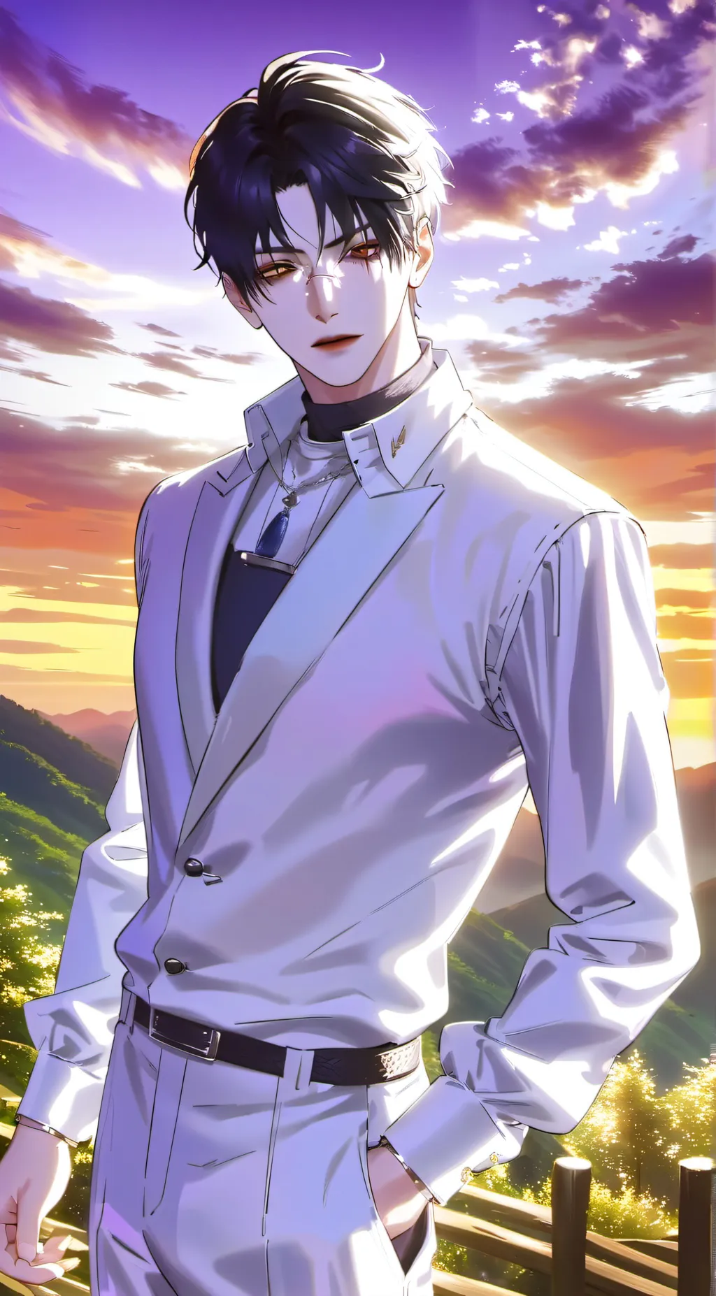 ai character: Damien background