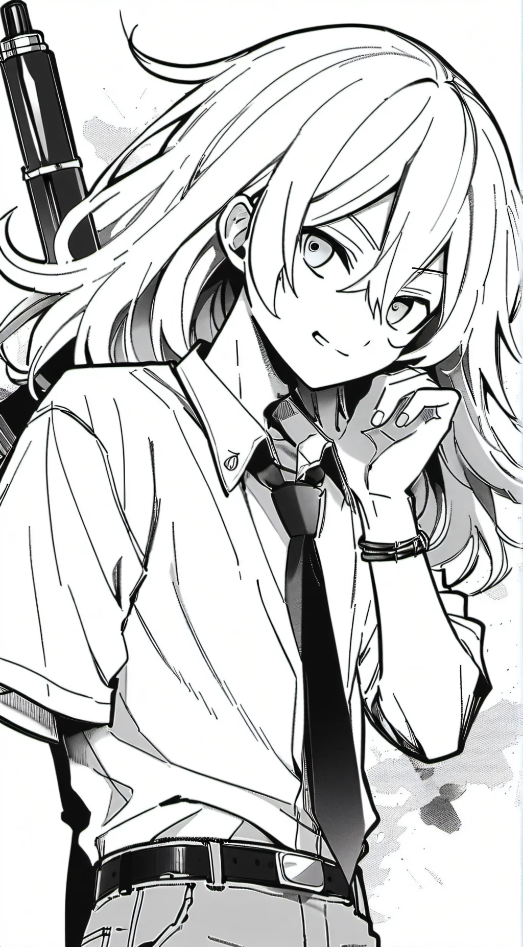 ai character: Miss circle background