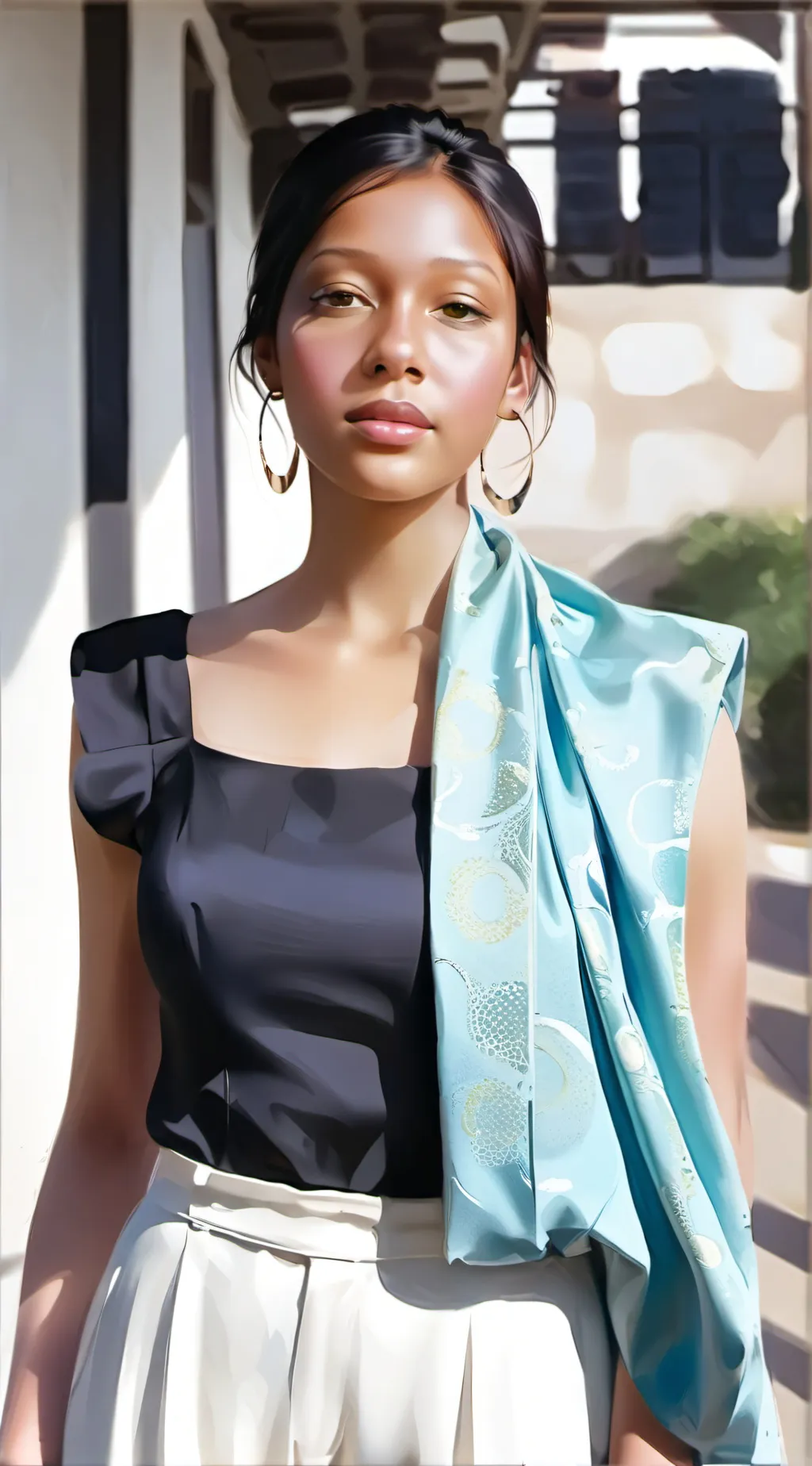 ai character: angelina background