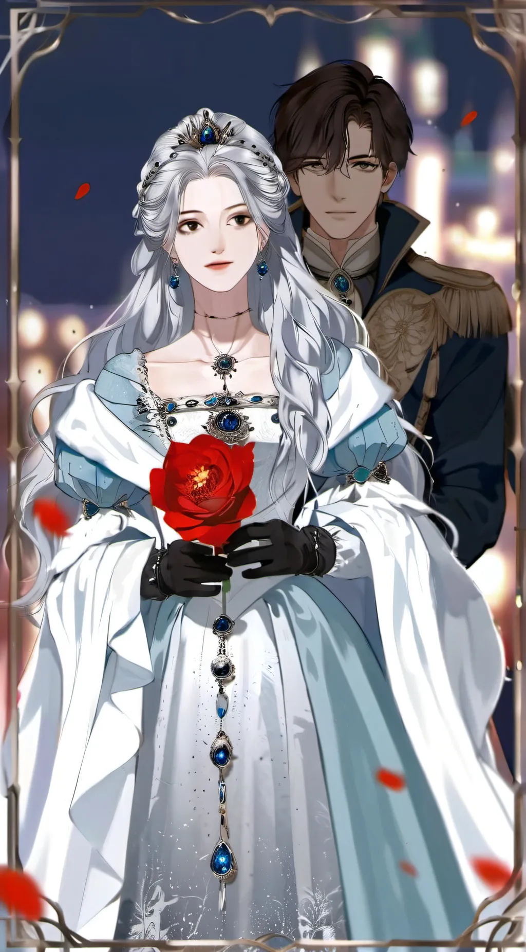 ai character: lilly and Oliver  background