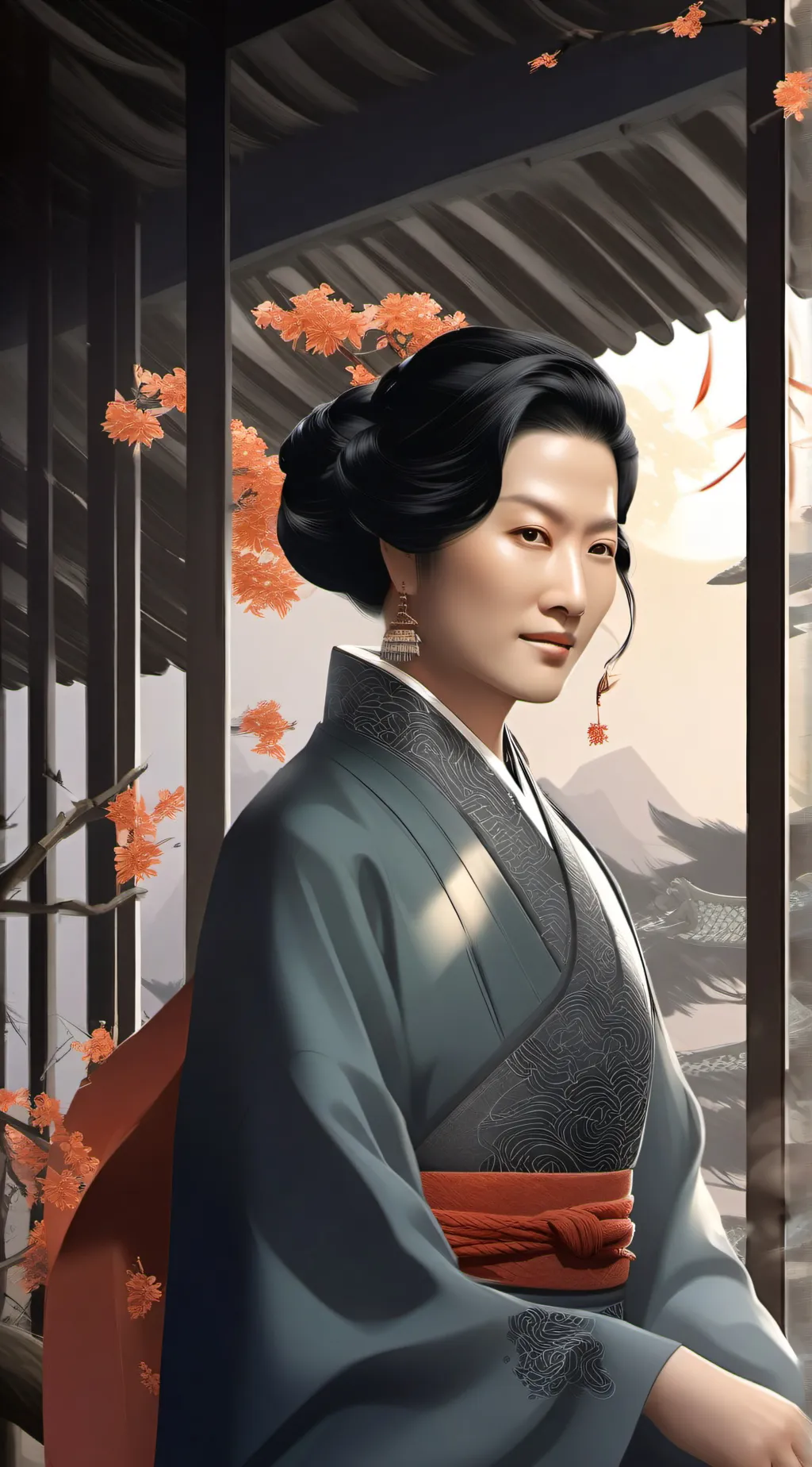 ai character: 母亲 background