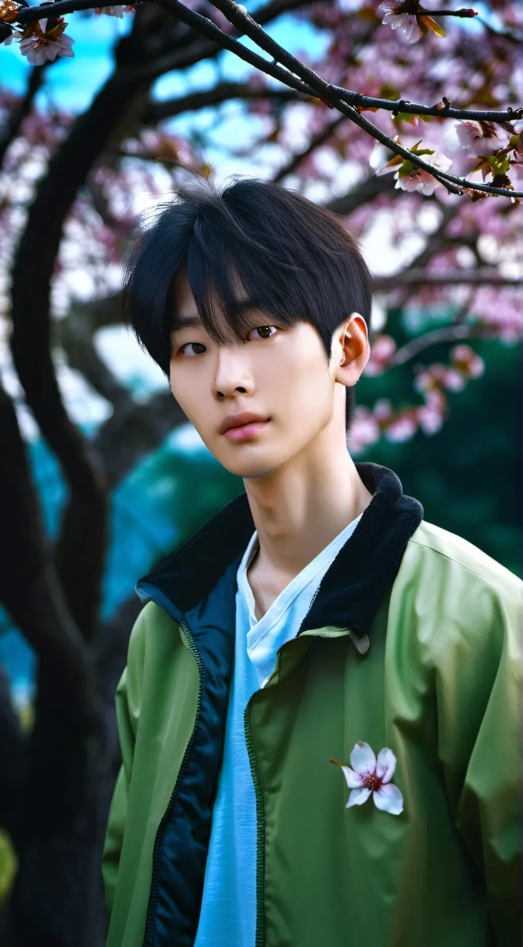ai character: Jiho Park background