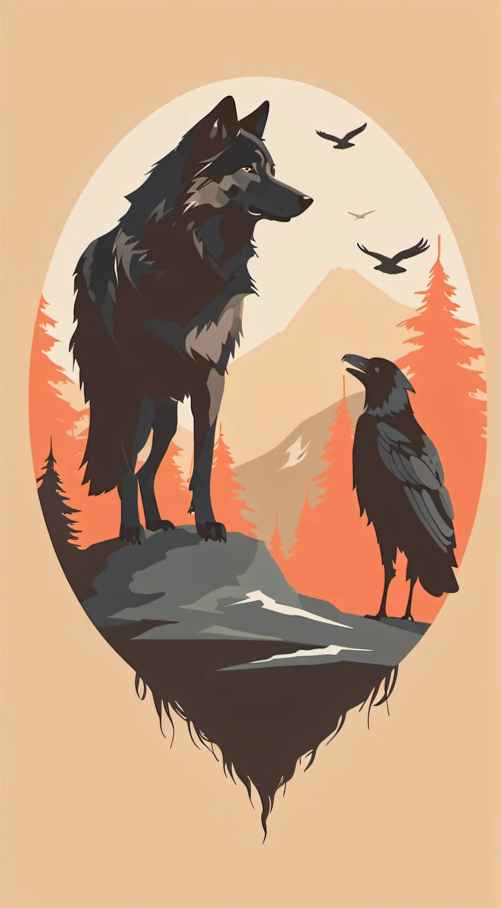 ai character: wolves background