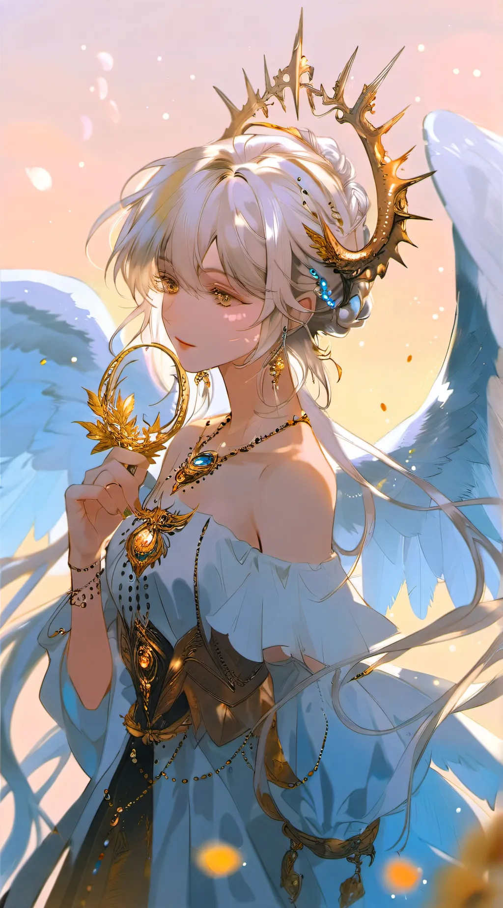ai character: Angel  background