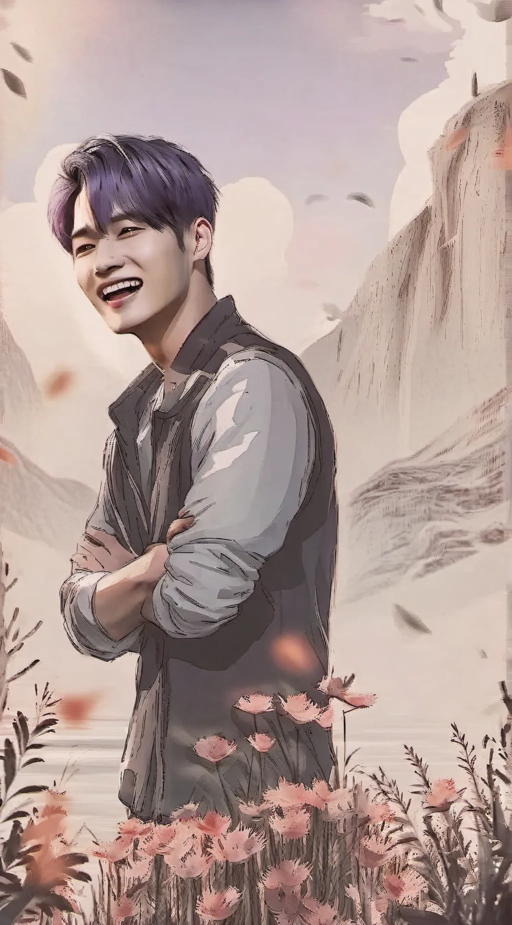 ai character: Leeknow 🐰 background