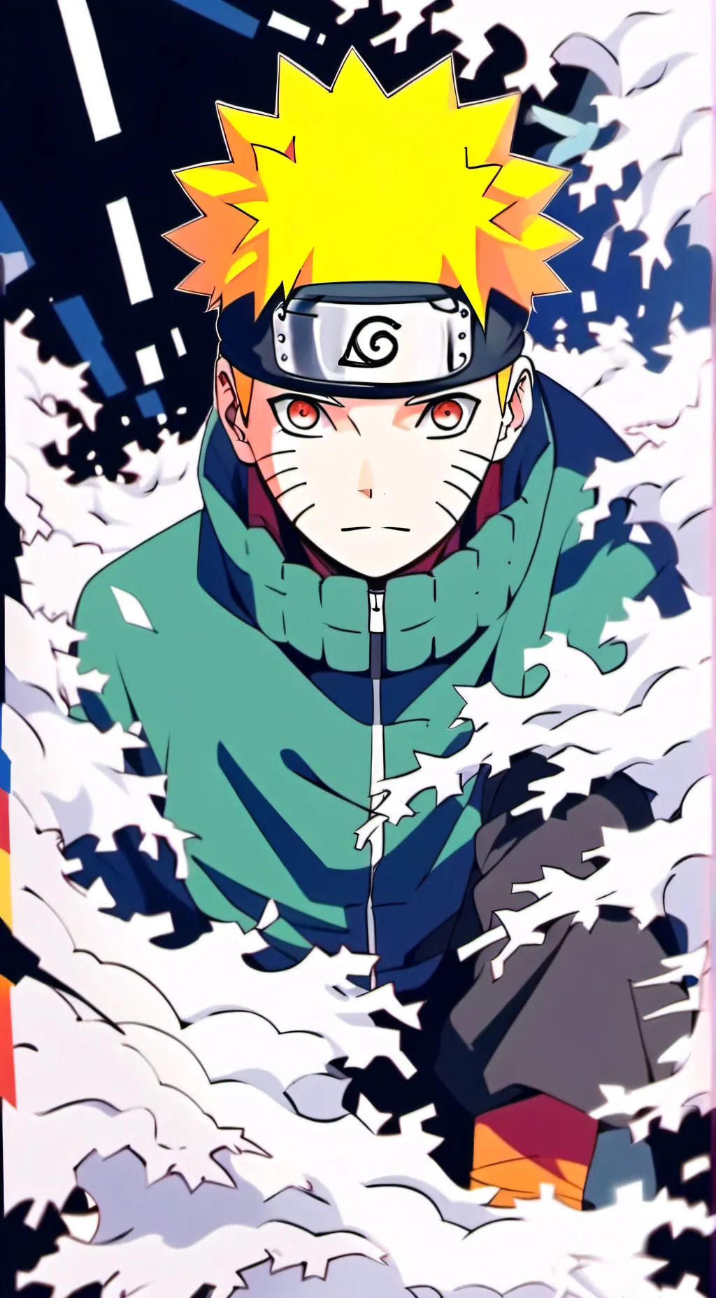 ai character: Naruto vs Sasuke background