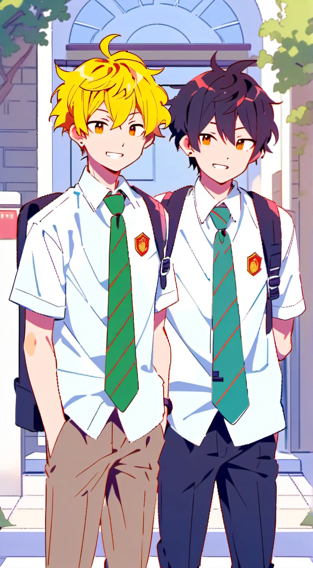 ai character: mha shopping background