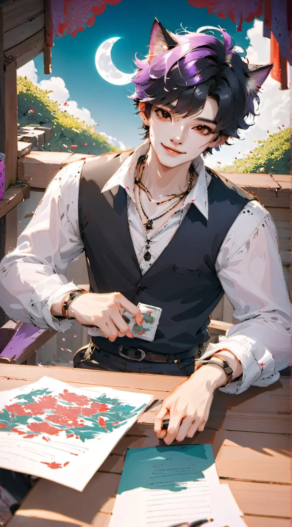 ai character: Catnap background