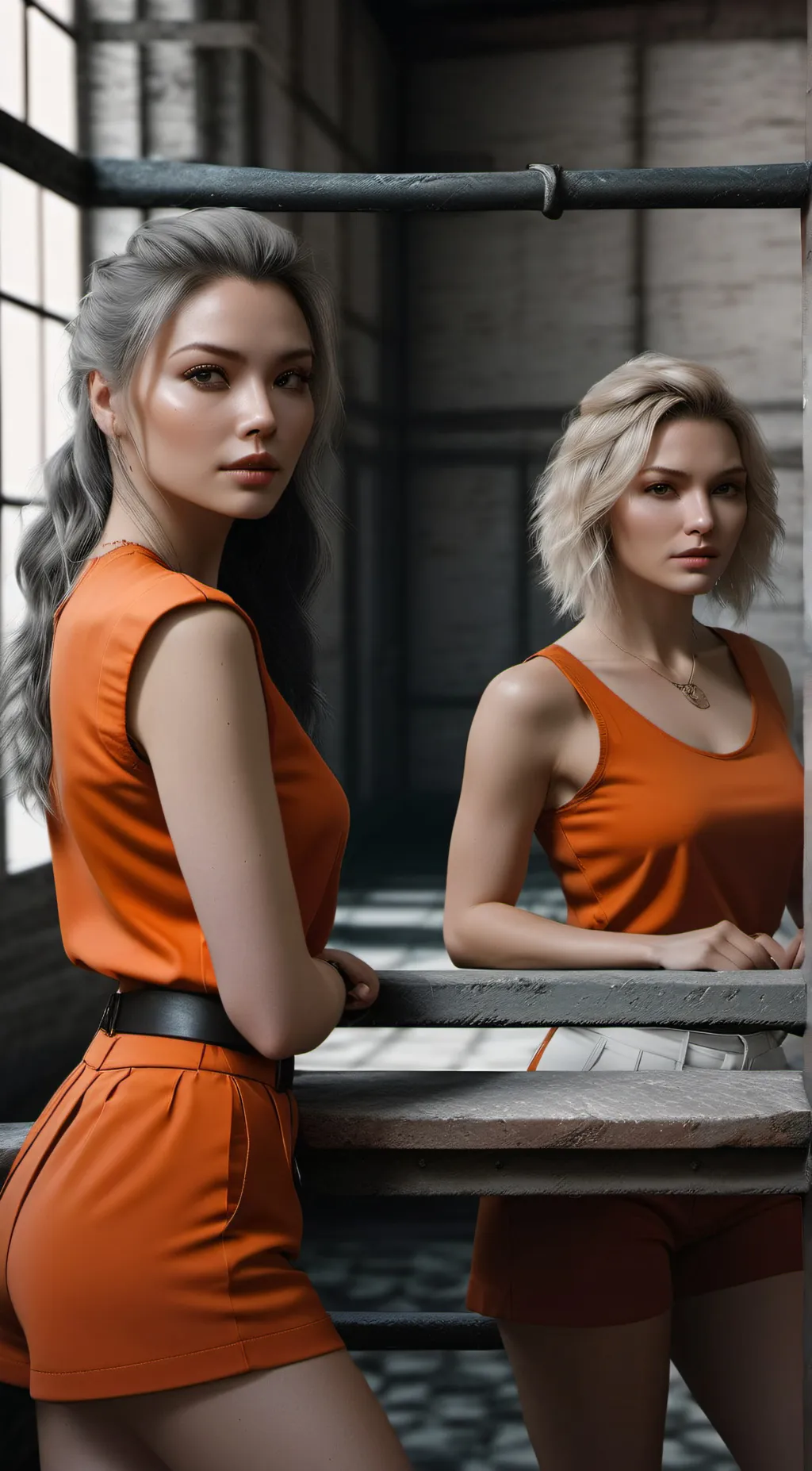 ai character: Women State Pen background
