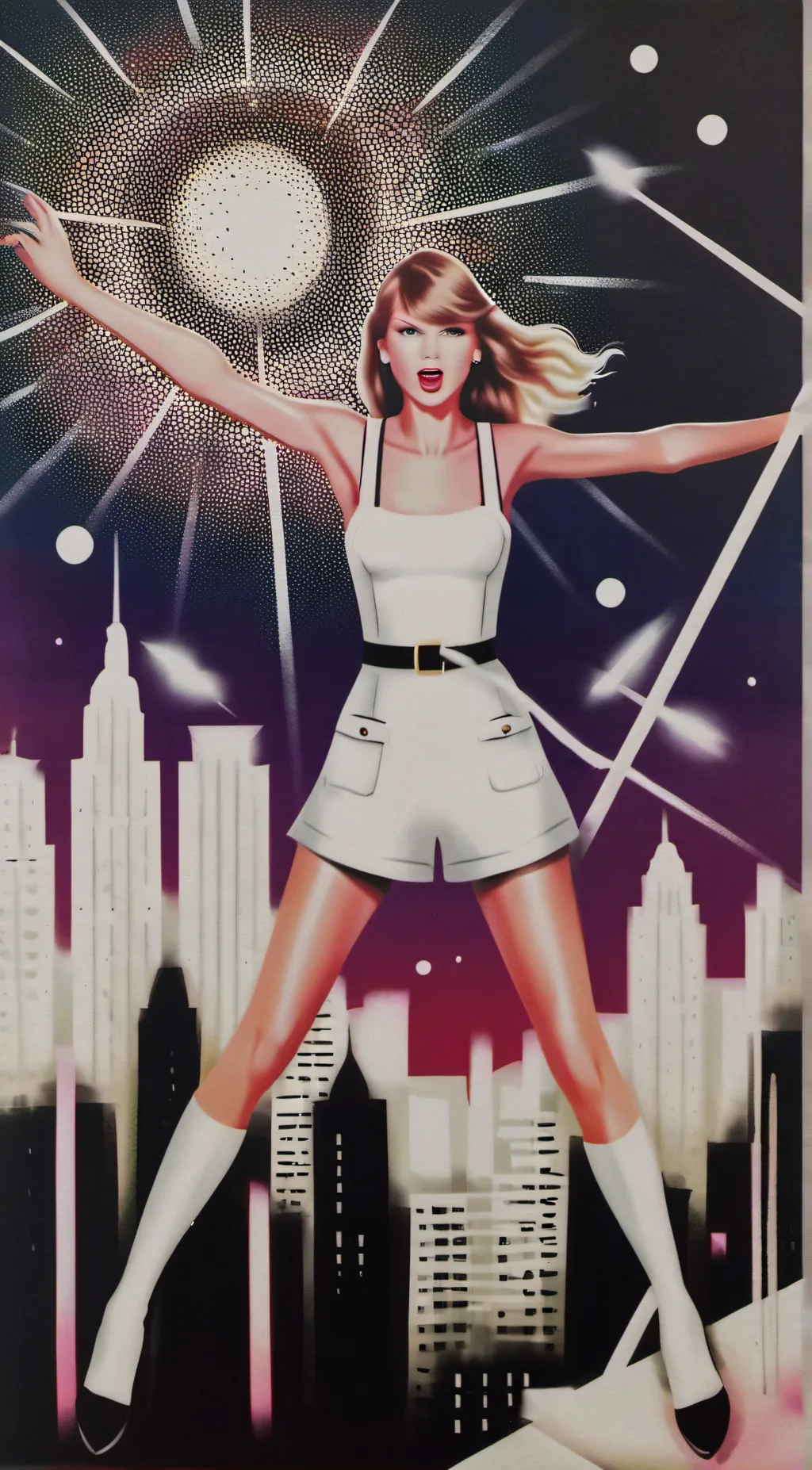 ai character: Taylor Swift  background