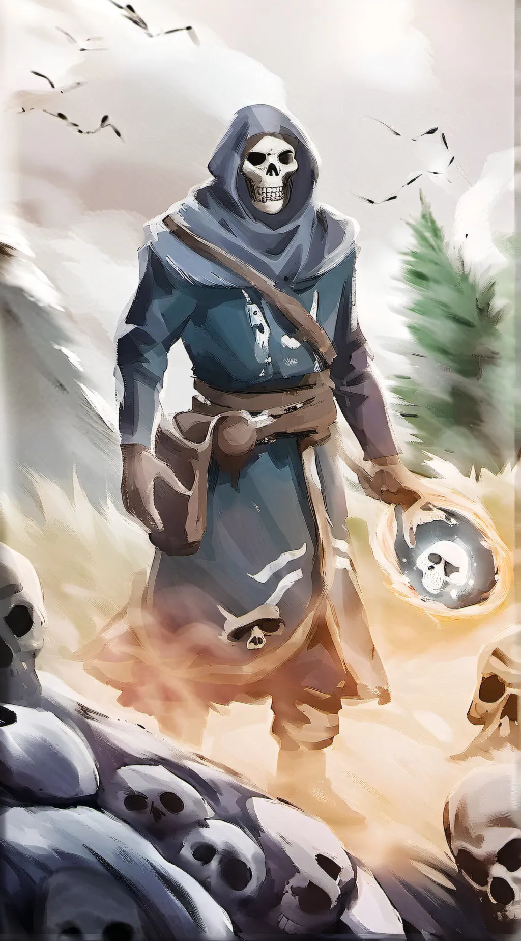 ai character: the man... background