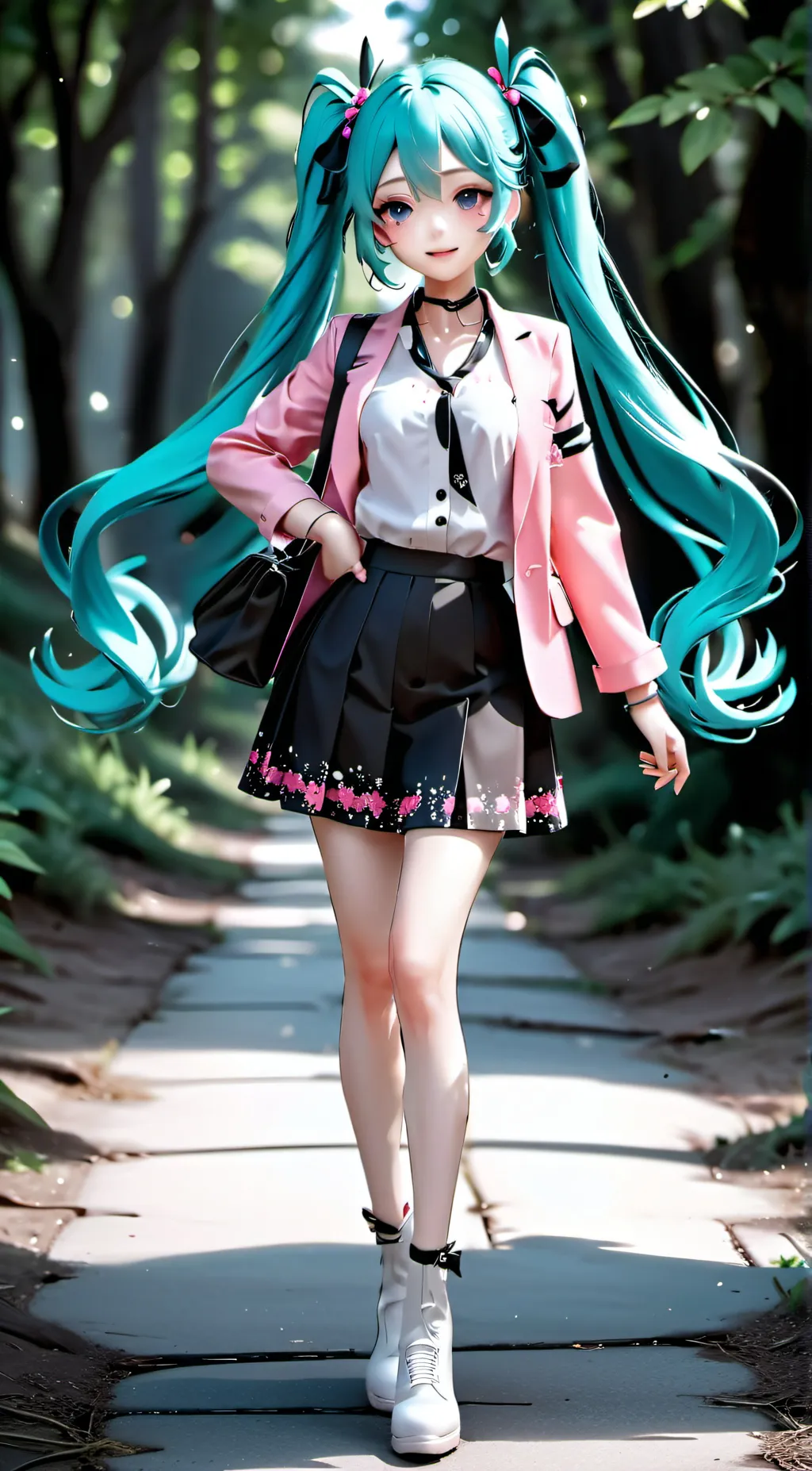 ai character: Hatsune Miku  background