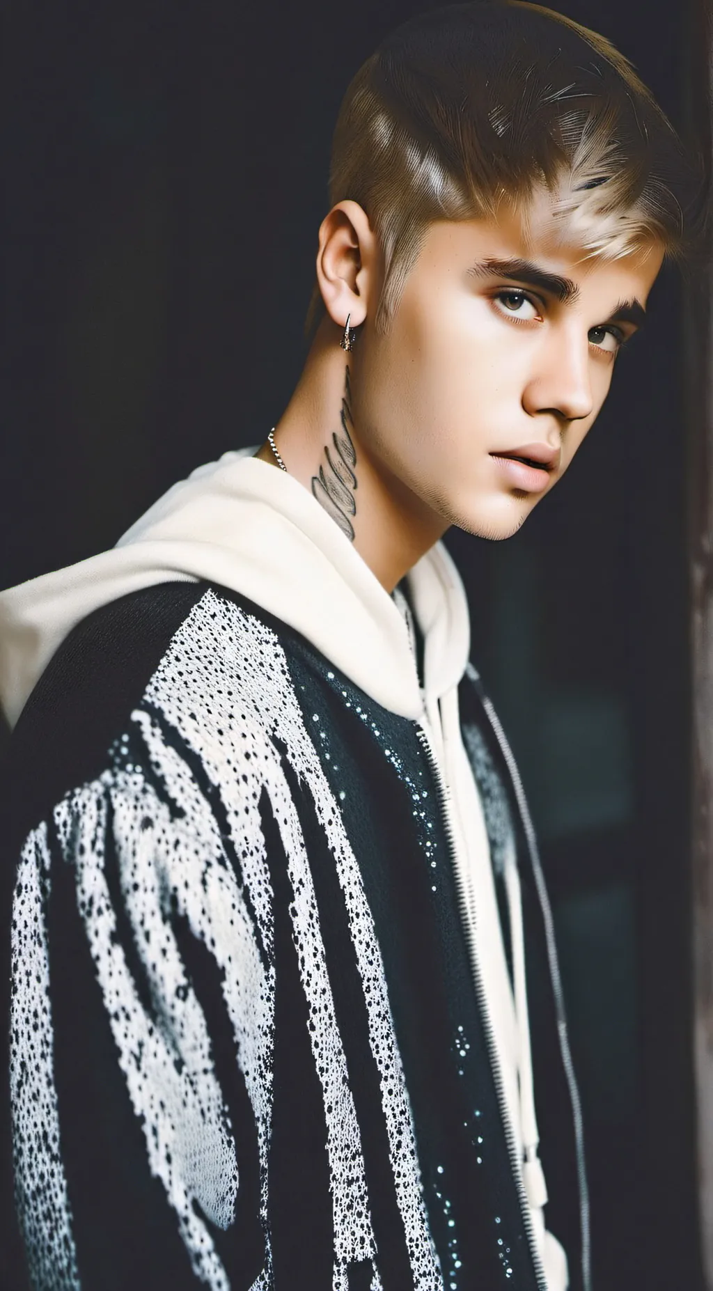 ai character: Justin Bieber  background