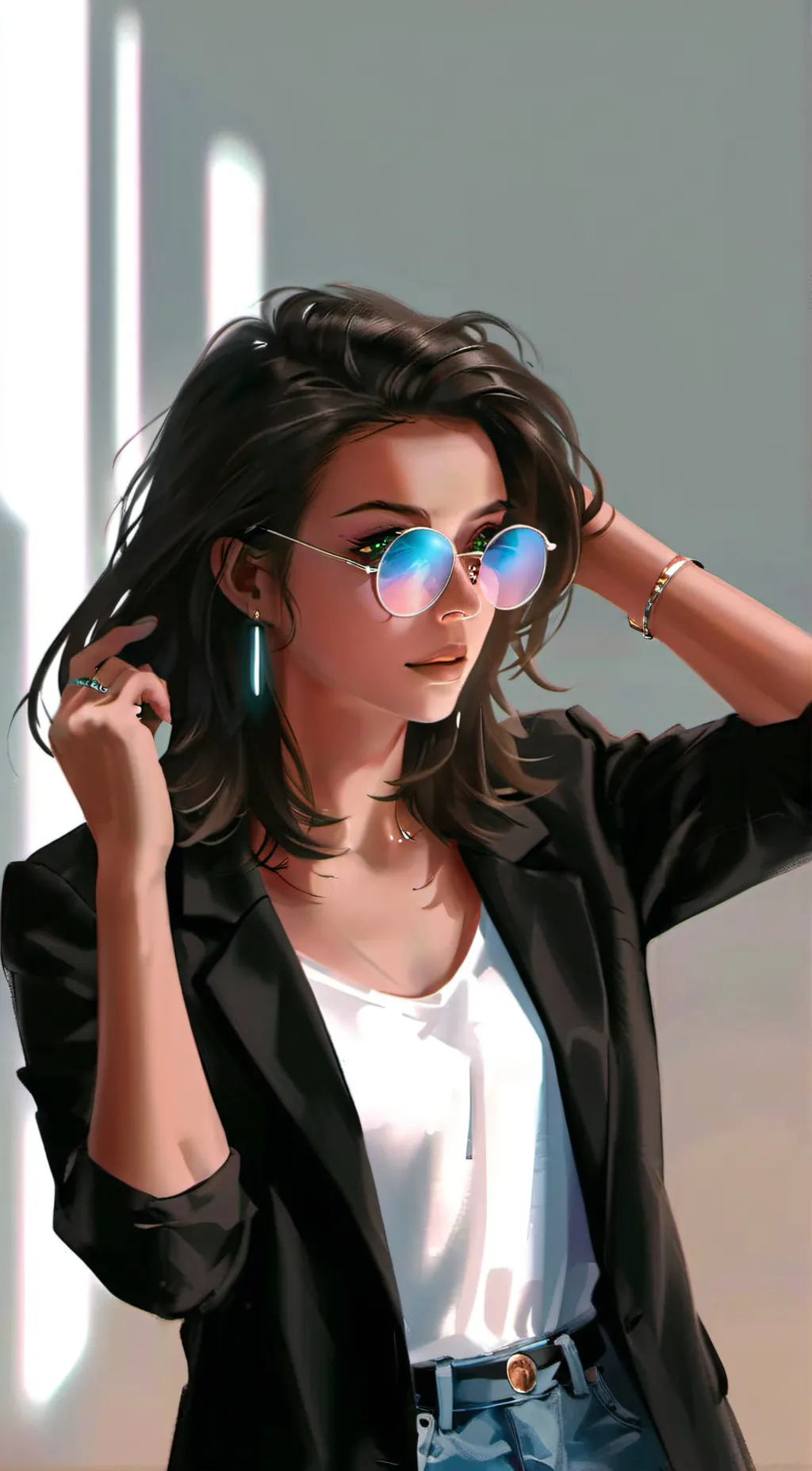 ai character: zen background