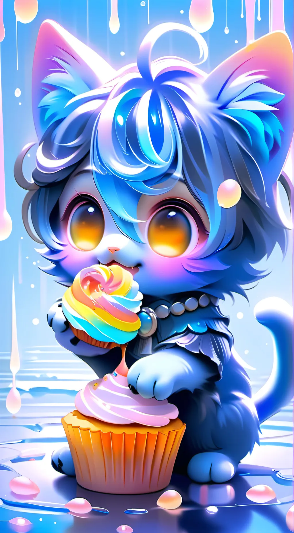 ai character: Cupcake  background