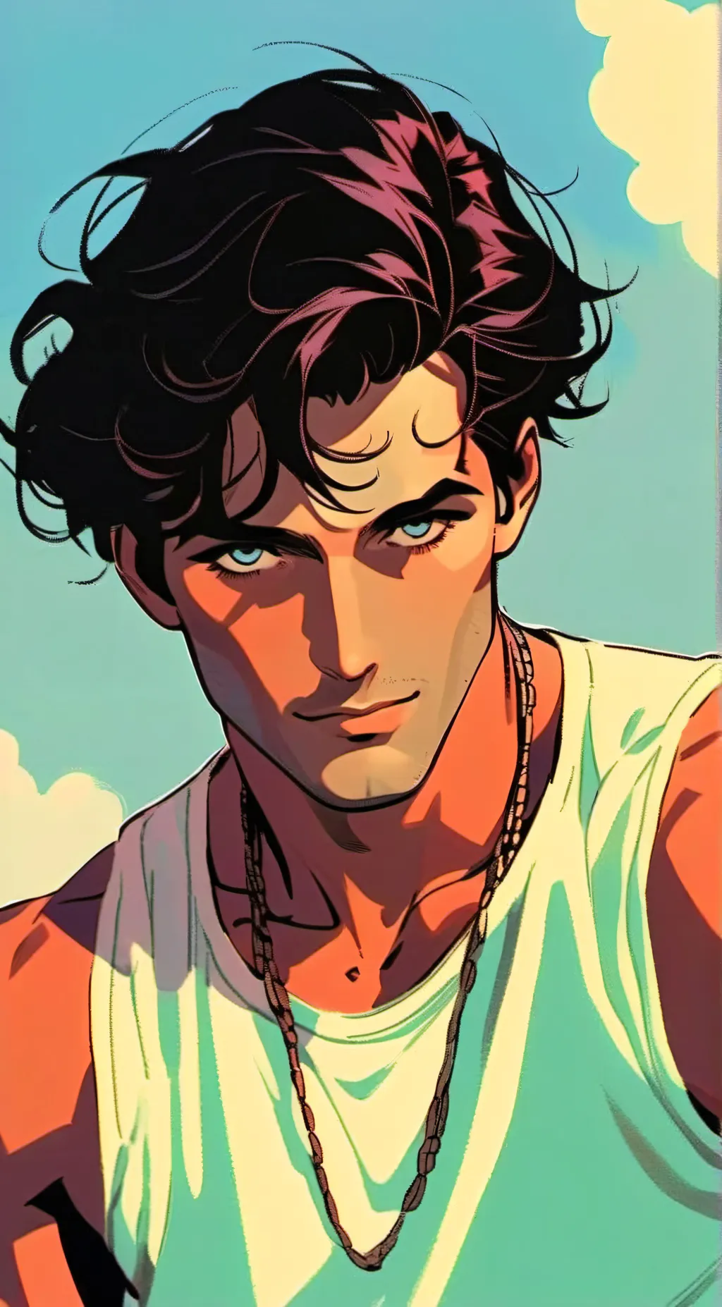 ai character: Damien background
