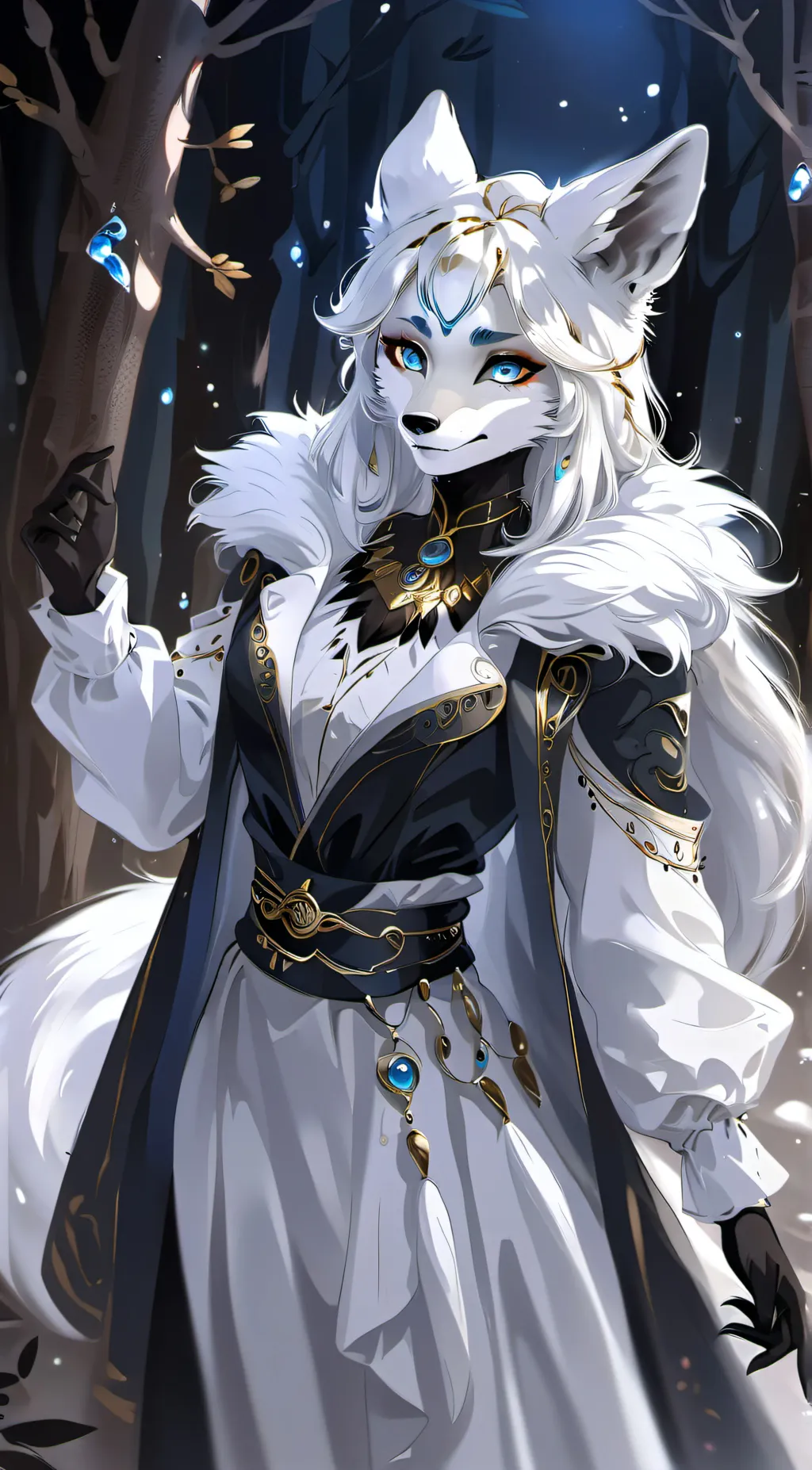 ai character: Crystal background