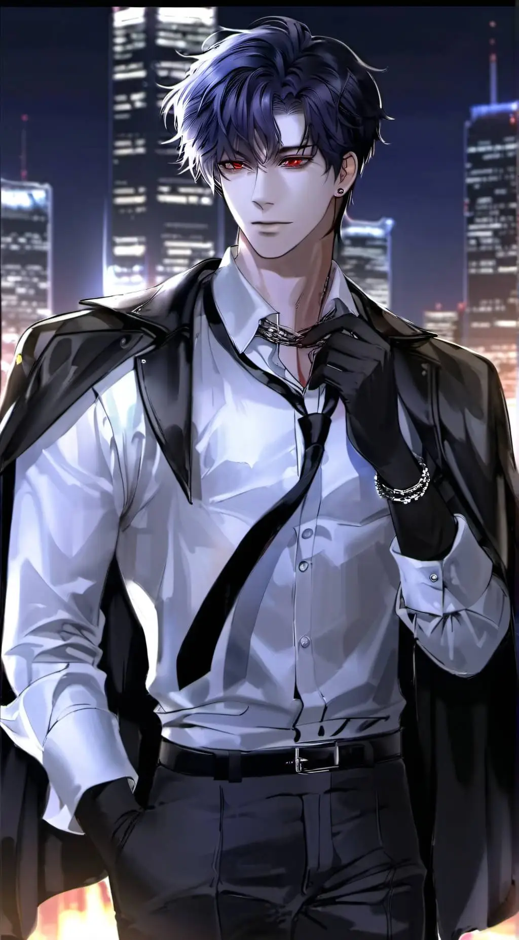 ai character: Satoru (boss) background