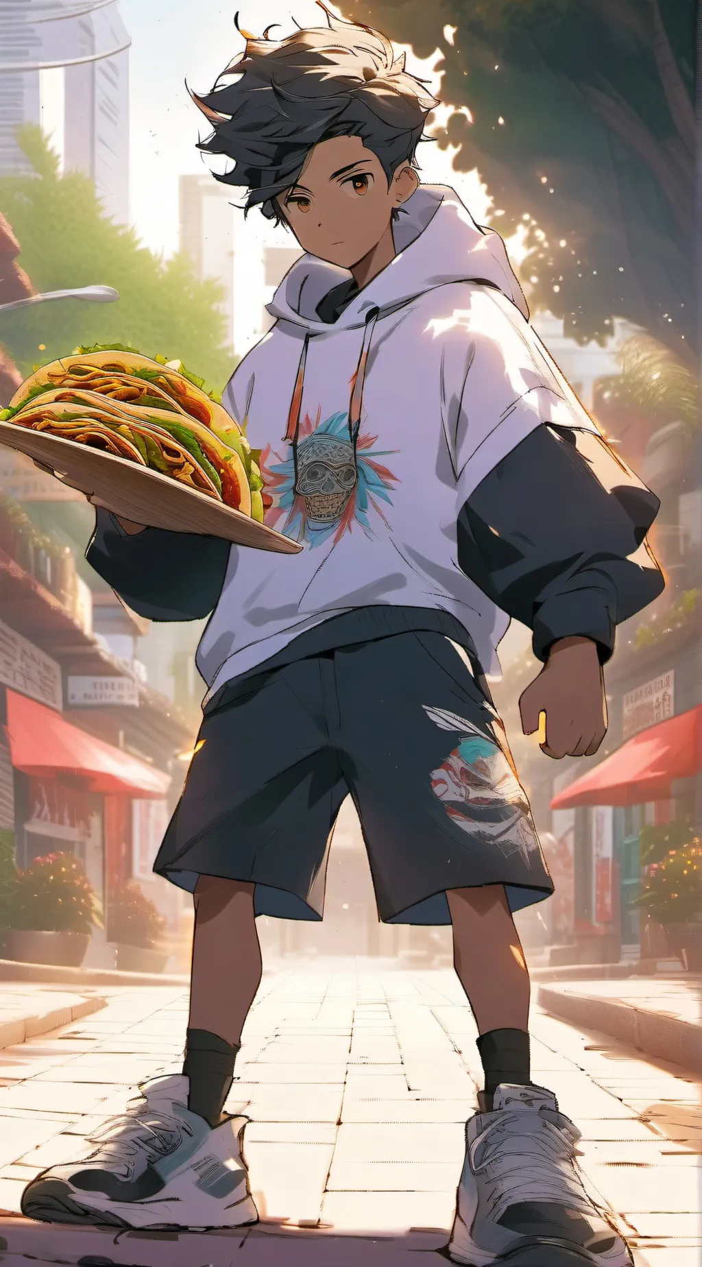 ai character: Em background