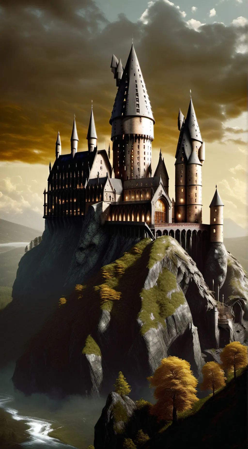 ai character: Hogwarts background