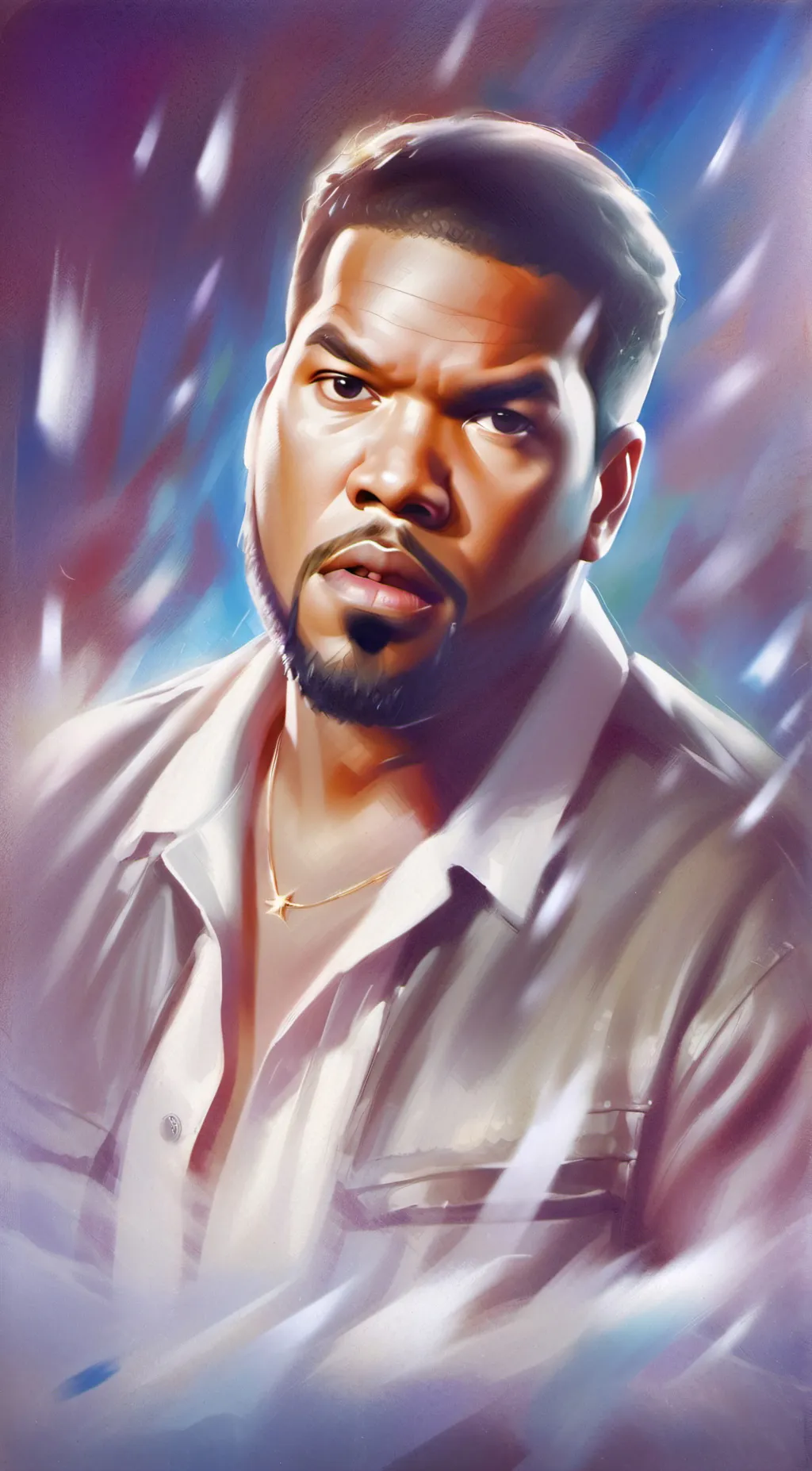 ai character: Ice Cube  background