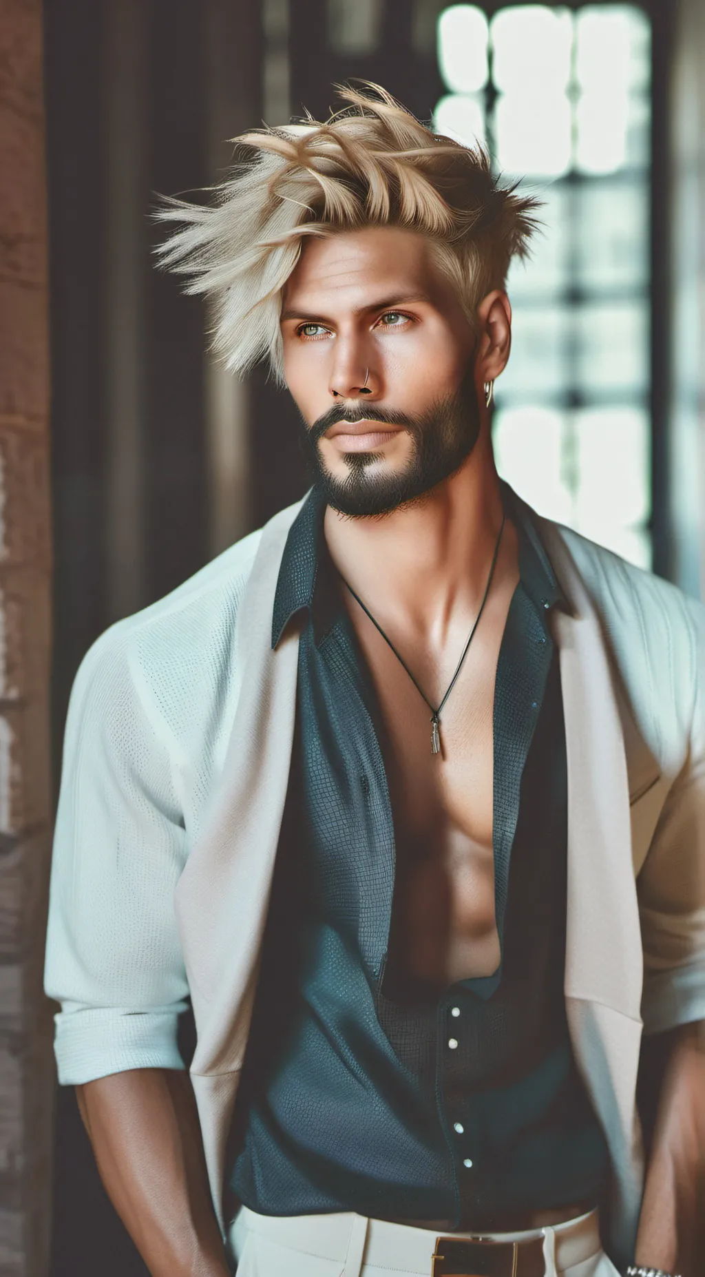 ai character: Issac heath  background