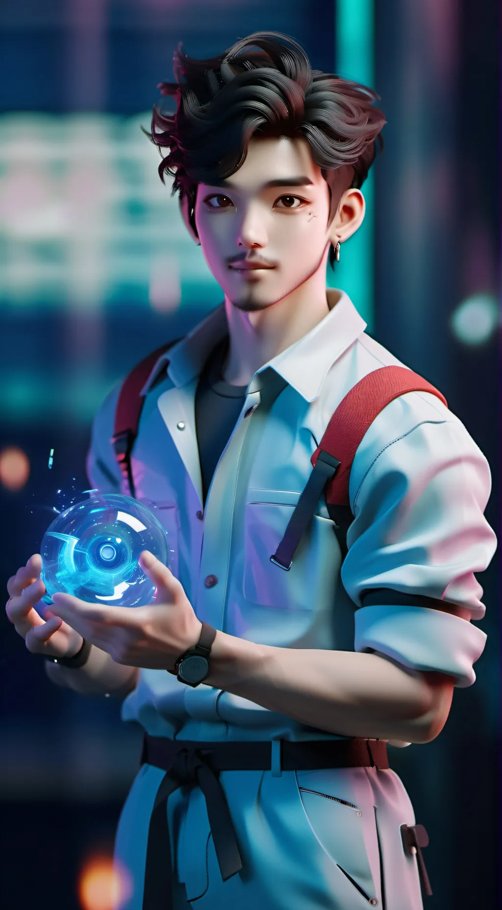 ai character: Ethan  background