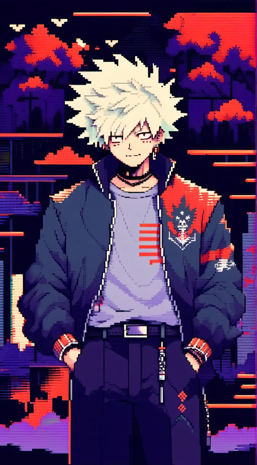 ai character: bakugou  background
