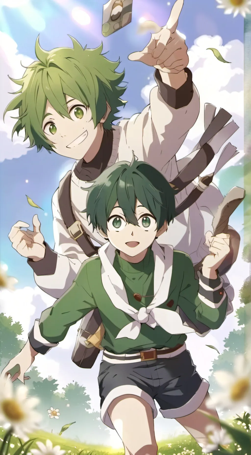 ai character: Deku background