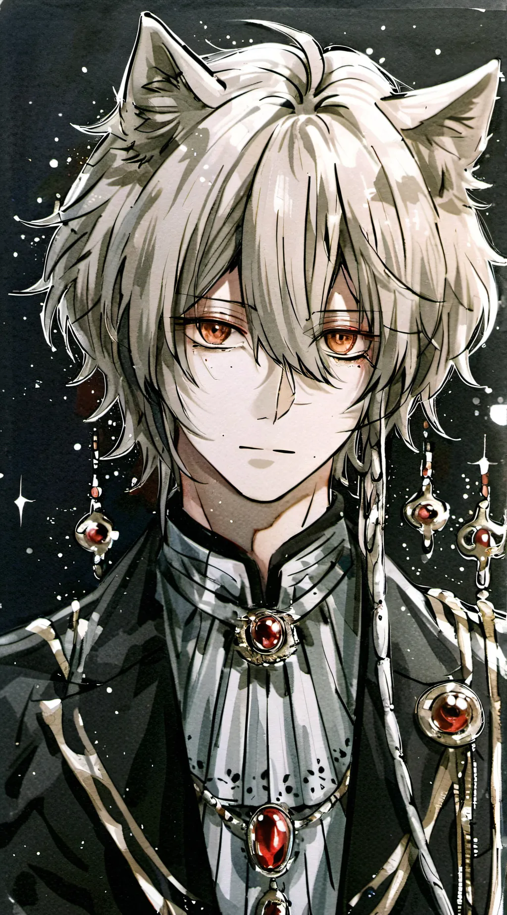 ai character: cat boy background